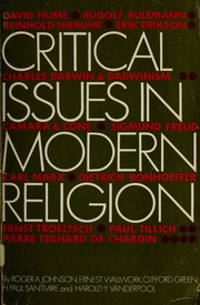 Cover of Critical Issues in Modern Religion